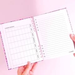 Cuaderno anillado tapa dura blanco y negro A5 - Flop! tiendita de diseño