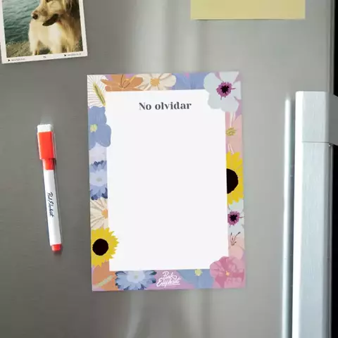 Anotador Magnético Flores Lilas