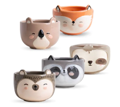 Contenedor ceramica grande mapache en internet