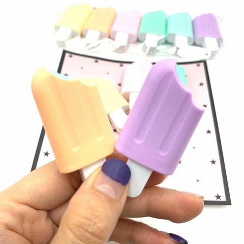 Set x6 resaltadores heladito pastel - comprar online