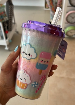 Vaso con sorbete candy - comprar online