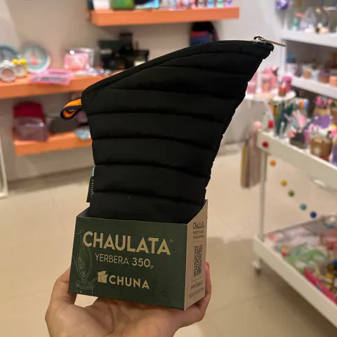 Yerbera tela negro 350