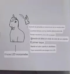 Lamparita luz de noche unicornio silicona