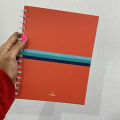 Cuaderno anillado a5 naranja