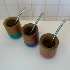 Mate madera pintado - comprar online