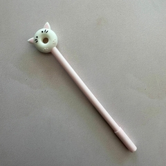 lapicera dona gatito blanco