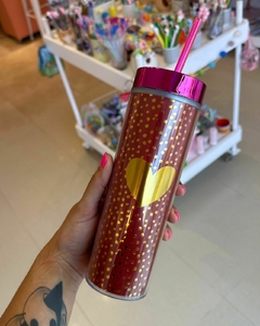 Vaso alto corazon