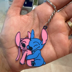 Llavero 3D Stitch y angel