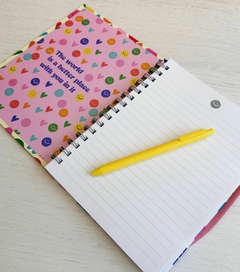 Cuaderno A5 tapa dura smile - comprar online
