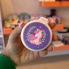mini cepillo plegable unicornio