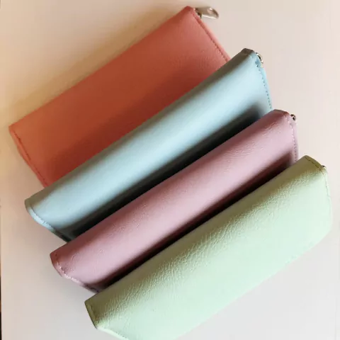 Billetera colores pasteles