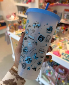 Vaso con sorbete ARGENTINA - Flop! tiendita de diseño
