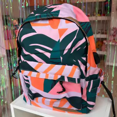 Mochila juvenil hojas naranja - comprar online
