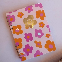 Cuaderno tapa dura anillado flores A5 Ry - comprar online