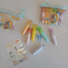 set x6 mini resaltadores ratoncito en internet
