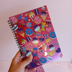 Cuaderno anillado a5 holográfico - comprar online