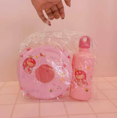 Lunchera redonda con botella - tienda online