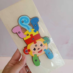 Imagen de Rompecabezas didáctico madera con números