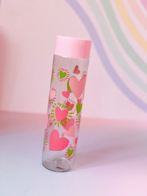 Botella con tapa corazon