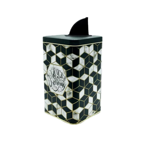 Lata yerbera alta rombos