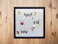 letter board vintage blanca