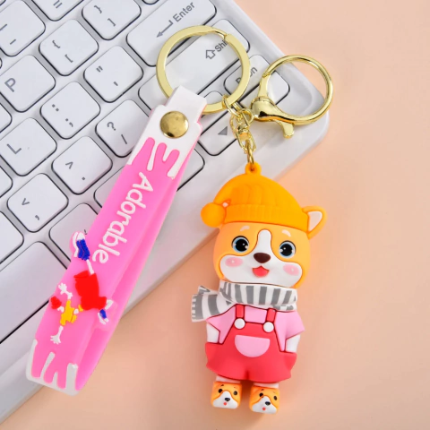 Llavero invierno perro