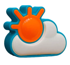 Luz de noche nube con sol