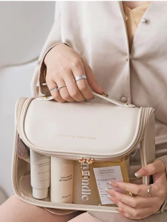 Neceser transparente vintage con manija - Flop! tiendita de diseño