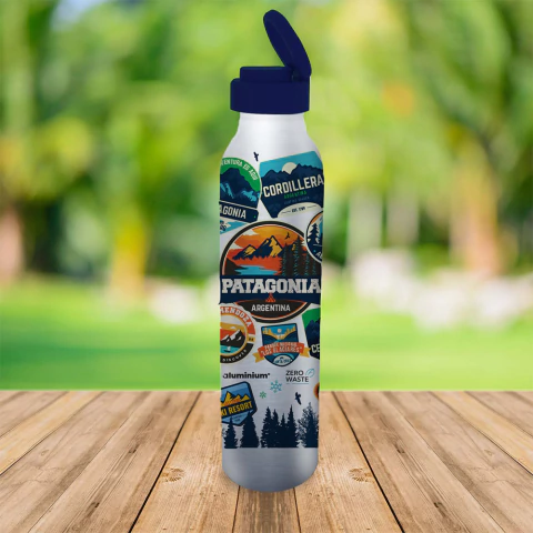 Botella aluminio paisajes