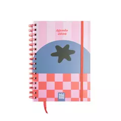 Agenda 2026 BIG LIFE semanal A5 cuadros rojo y fucsia arandano - comprar online