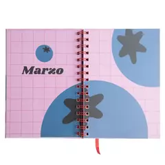 Agenda 2026 BIG LIFE semanal A5 cuadros rojo y fucsia arandano - Flop! tiendita de diseño
