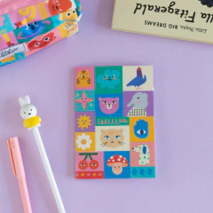 Set libretas X2 pink elephant cuadritos - comprar online