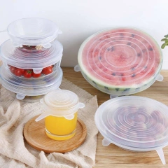 Tapas de silicona reutilizables x6