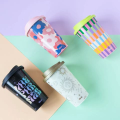 Vaso termico cuadros colores - comprar online