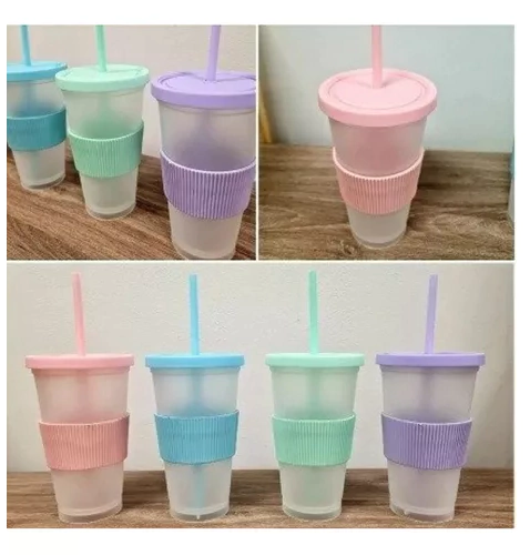 Vaso eco translucido con sorbete