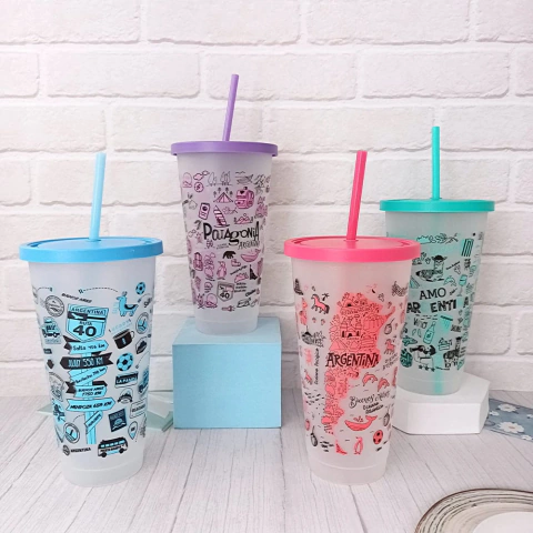 Vaso con sorbete ARGENTINA