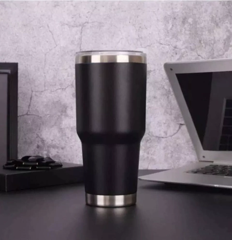 Vaso termico acero negro