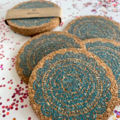 Posa vaso mandalas CELESTE - comprar online