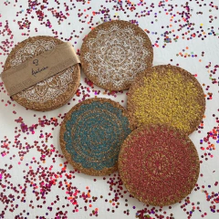 Posa vaso mandalas MULTICOLOR