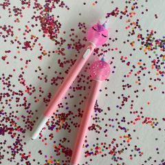 Lapicera Dona unicornio