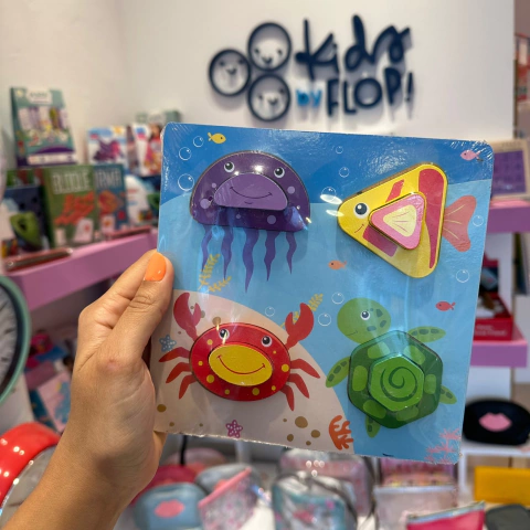 Rompecabezas con encastre animales