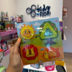 Rompecabezas con encastre animales en internet