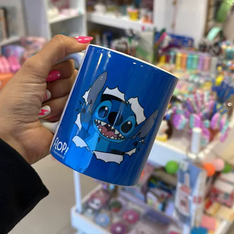Taza stitch azul