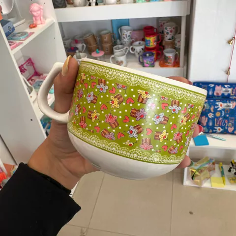 Tazon con motivos de cup cakes