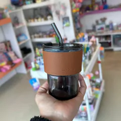 Vaso cafe con banda y sorbete - Flop! tiendita de diseño
