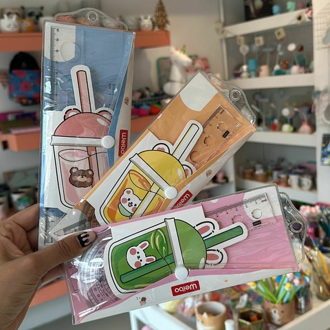 Set de reglas con estuche