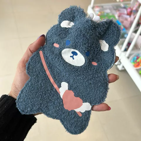 bolsita de agua caliente felpita osito azul