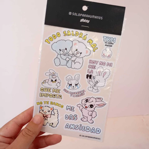 plancha stickers todo saldra mal