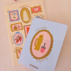 Set x2 libretas chuna argentina beige en internet
