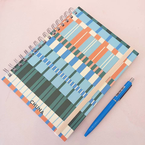 Cuaderno A5 chuna anillado positano rayas